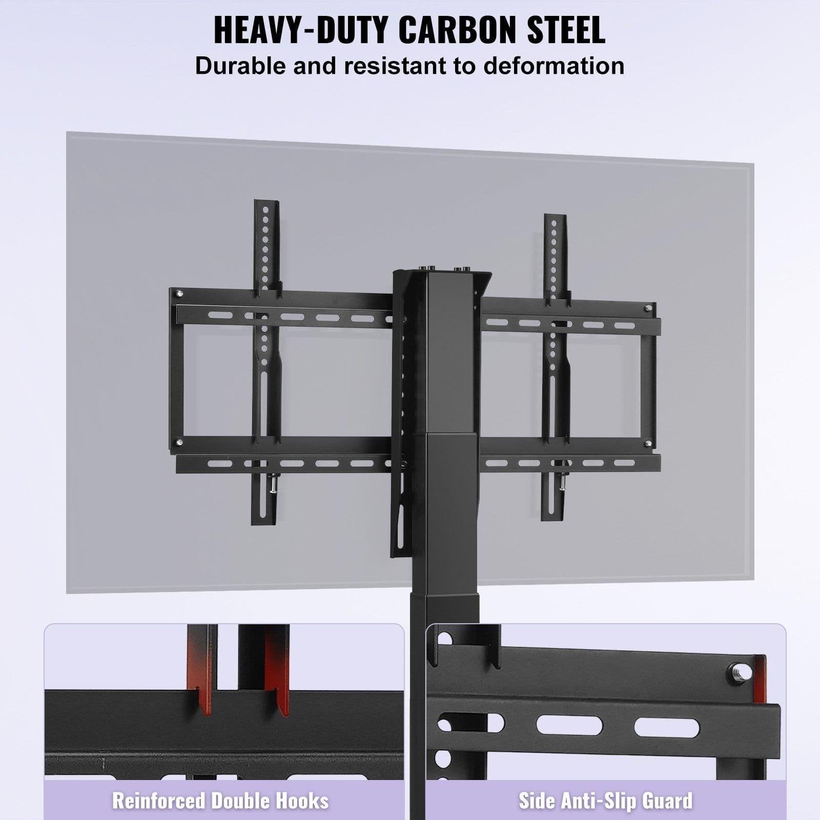 image-VEVOR Automated TV Elevator, 39.4" Stroke, Supports 32-70" TVs, Adjustable Height 28.74-68.11", Remote Controlled, Max Load 154 lbs