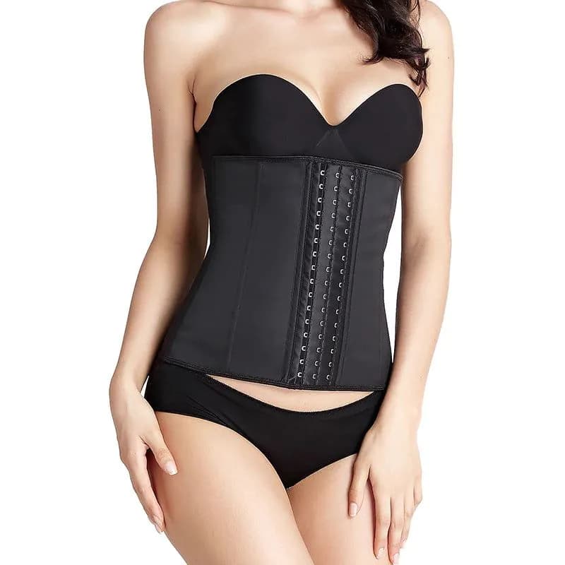 image-Waist Trainer Latex Shapewear Slimming Belt Waist Cincher Body Shaper Girdle Workout Tummy Control for Women