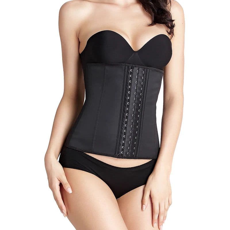 image-Waist Trainer Latex Shapewear Slimming Belt Waist Cincher Body Shaper Girdle Workout Tummy Control for Women