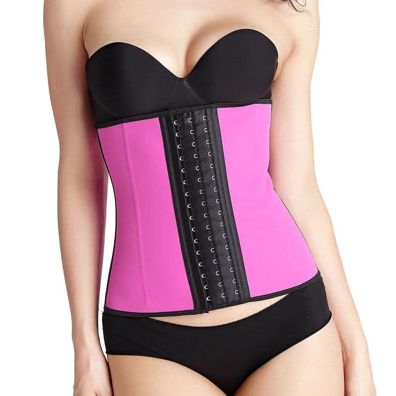 image-Waist Trainer Latex Shapewear Slimming Belt Waist Cincher Body Shaper Girdle Workout Tummy Control for Women