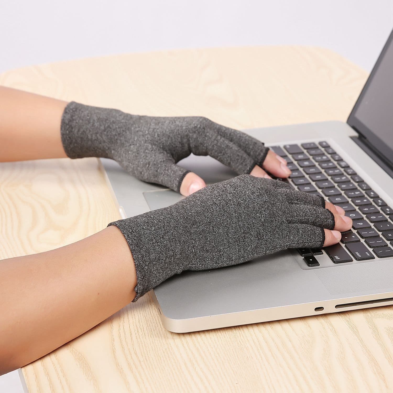 image-WorthWhile 1 Pair Compression Arthritis Gloves Wrist Support Cotton Joint Pain Relief Hand Brace Women Men Therapy Wristband