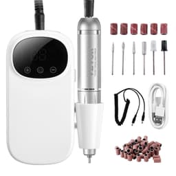 image-VEVOR Electric Rechargeable Nail Drill, 35,000RPM Portable Cordless Nail E File Machine, LCD-Display Acrylic Gel Grinder Tool with 6 Bits and 50PCS Sanding Bands for Manicure Pedicure Carve Polish