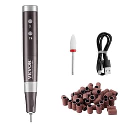image-VEVOR Electric Cordless Nail Drill, 30,000RPM Variable-Speed Rechargeable Nail E File Machine, Portable Manicure Pedicure Polisher with 50PCS Sanding Bands for Dead Skin Removal, Nail Surface Smooth
