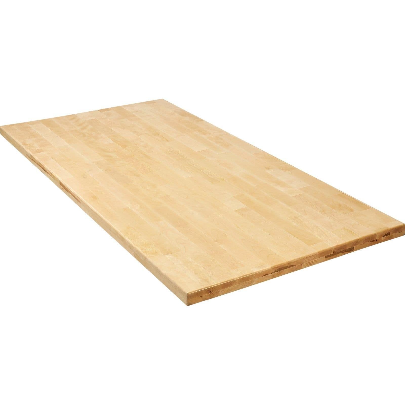 image-VEVOR Wood Table Top, Holds up to 330 lb, 29.5" x 23.6" x 1.5" Rectangular Countertop for Height Adjustable Electric Standing Desk Frame, Universal Solid One-Piece Maple Desktop for Office & Home Desk