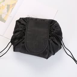 image-New color lazy cosmetic bag lazy drawstring cosmetic bag storage bag portable travel storage cosmetic bag lazy