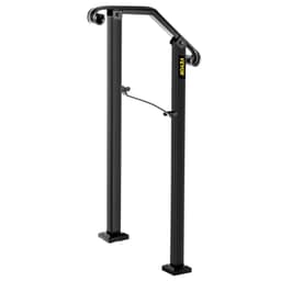 image-VEVOR Handrails for Outdoor Steps, Fit 1 or 2 Steps Outdoor Stair Railing, Arch#1 Wrought Iron Handrail, Flexible Porch Railing, Black Transitional Handrails for Concrete Steps or Wooden Stairs
