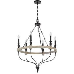 image-60W X 6 Grove Metal Chandelier