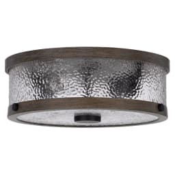 image-60W X 3 Mateo Metal/Glass Semi Flush Mount Fixture