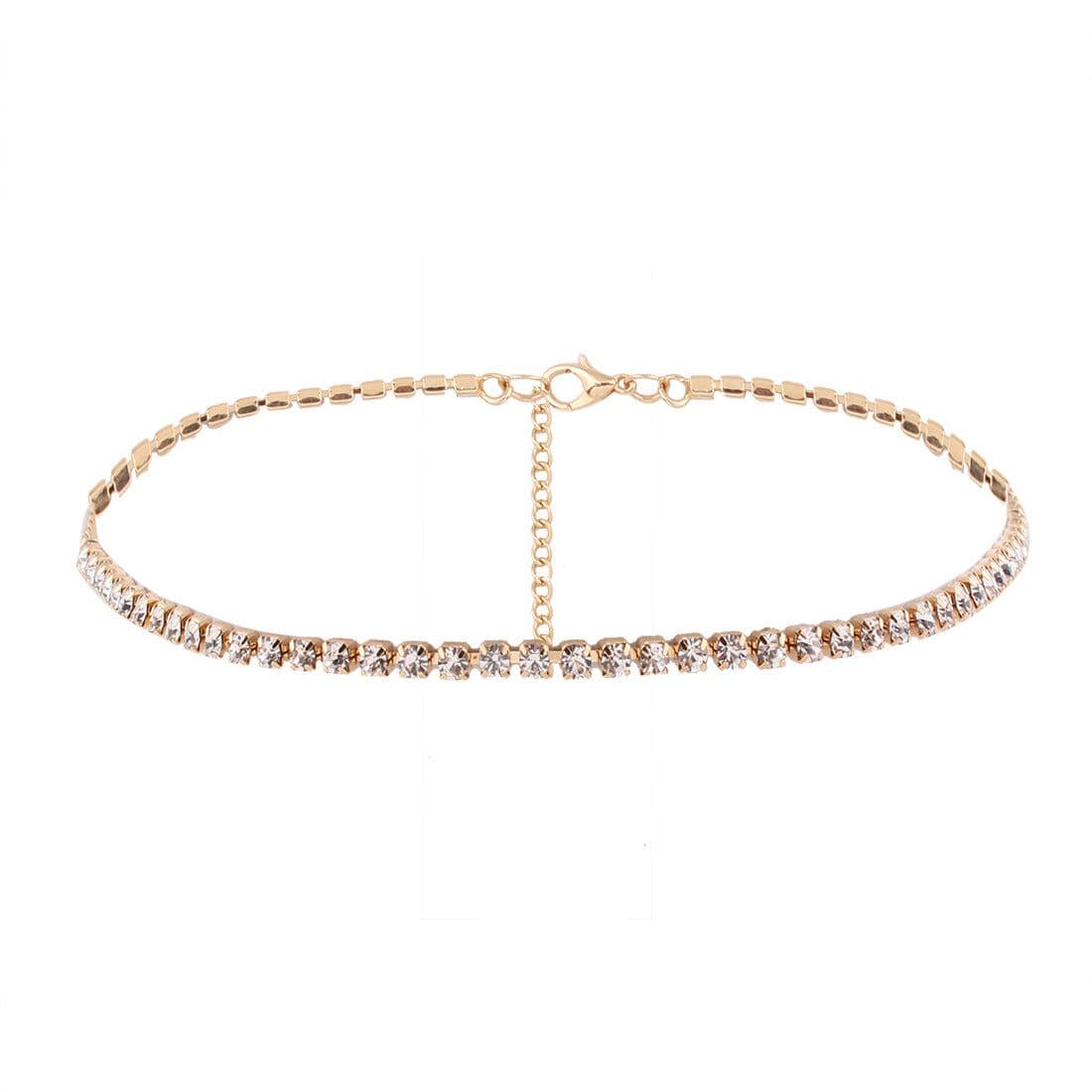 image-Magnesia Diamond Necklace Women - Gold Silver Clavicle