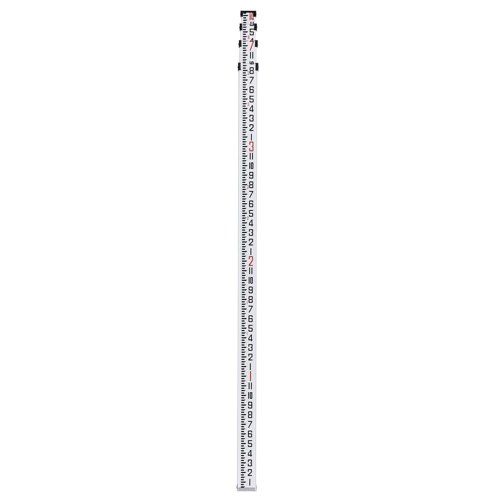 image-VEVOR Measuring Rod 14-Feet/8ths 4 Sections Telescopic Grade Rod 1/8in w/ Bag