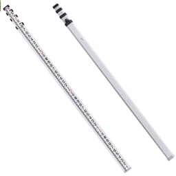 image-VEVOR Measuring Rod 14-Feet/8ths 4 Sections Telescopic Grade Rod 1/8in w/ Bag