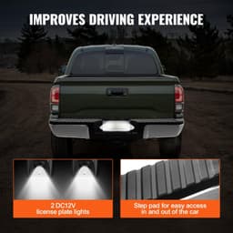 image-VEVOR Rear Step Bumper Steel Bumper for 2008-2016-Ford F250/Ford F350 Super Duty