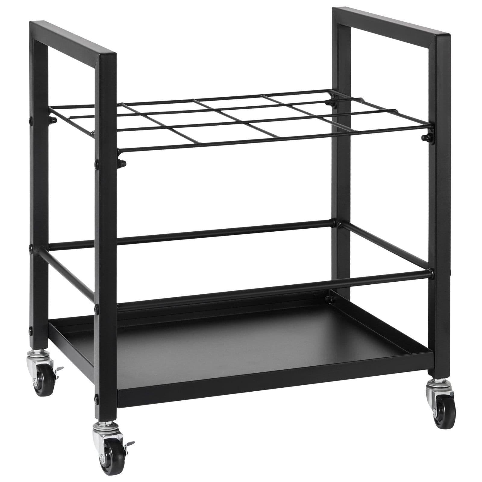 image-VEVOR Blueprint Storage Rack, 12 Slots Blueprint Holder with Wheels, Mobile Metal Blueprint Storage Cart for Map Poster Architectural Construction Plan, Roll File Organizer for Home, Office, School