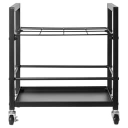 image-VEVOR Blueprint Storage Rack, 12 Slots Blueprint Holder with Wheels, Mobile Metal Blueprint Storage Cart for Map Poster Architectural Construction Plan, Roll File Organizer for Home, Office, School