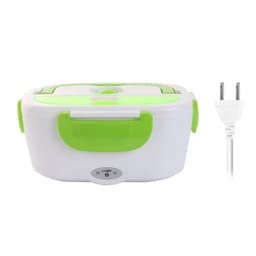 image-Portable Electric Lunch Box One-piece Separated Office School Bento Lunchbox Kids Heated Lunch Box Food Container Warmer A Spoon