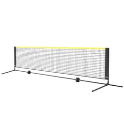 image-VEVOR Badminton Net, Height Adjustable Volleyball Net, 14ft Wide Foldable Pickleball Net, Portable Easy Setup Tennis Net Set with Poles, Stand and Carry Bag, for Kids Backyard Game Indoor Outdoor Use