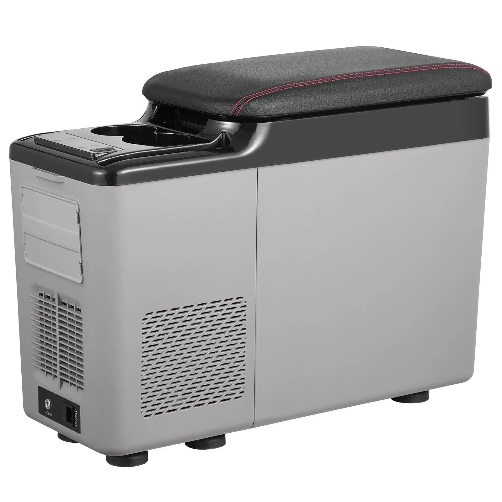 image-VEVOR Car Refrigerator, 12 Volt Car Armrest Refrigerator Fridge, 15 L Single Zone Portable Freezer, -4℉-68℉ Adjustable Range, 12/24V DC and 100-240V AC Compressor Cooler for Outdoor, Camping