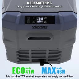 image-VEVOR Car Refrigerator, 12 Volt Car Refrigerator Fridge, 32 L Dual Zone Portable Freezer, -4℉-68℉ Adjustable Range, 12/24V DC and 100-240V AC Compressor Cooler for Outdoor, Camping, RV