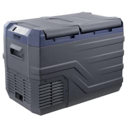 image-VEVOR Car Refrigerator, 12 Volt Car Refrigerator Fridge, 32 L Dual Zone Portable Freezer, -4℉-68℉ Adjustable Range, 12/24V DC and 100-240V AC Compressor Cooler for Outdoor, Camping, RV