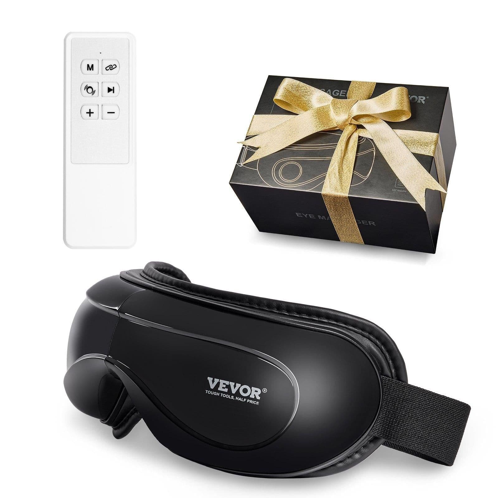 image-VEVOR Eye Massager with Heat & Remote Eye Care Device 5 Modes Bluetooth Music
