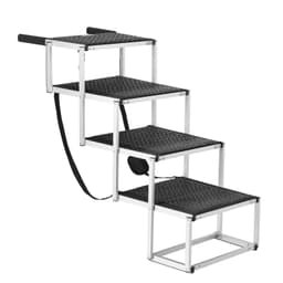 image-VEVOR Dog Stair for Cars 4-step Folding Dog Steps Aluminum Loads up to 250 lbs