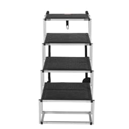 image-VEVOR Dog Stair for Cars 4-step Folding Dog Steps Aluminum Loads up to 250 lbs