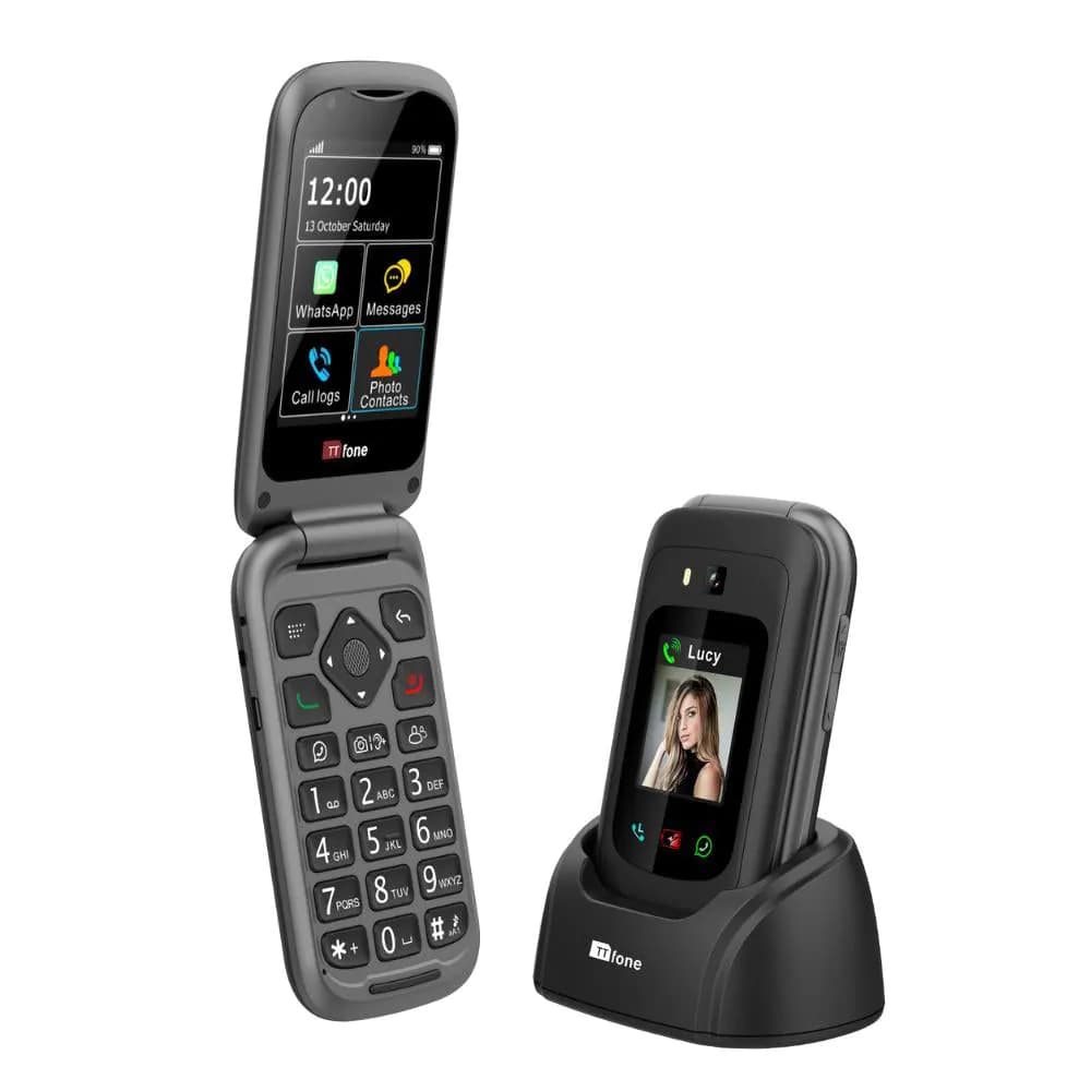 image-TTfone TT970 Mobile Phone Bundle with Case and Car Charger