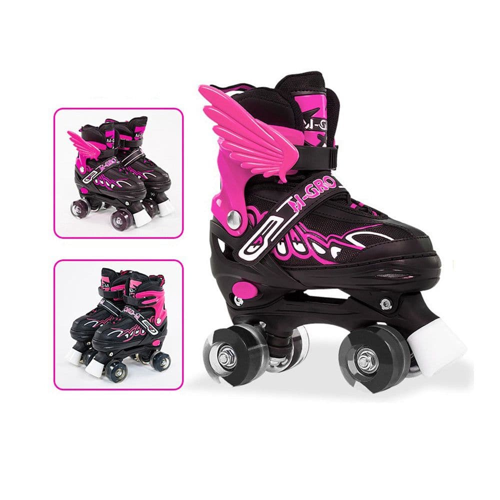 image-Children Adjustable Skates Roller Skates Boys Girls Kid's Roller 4-Wheels Outdoor Sports Skates