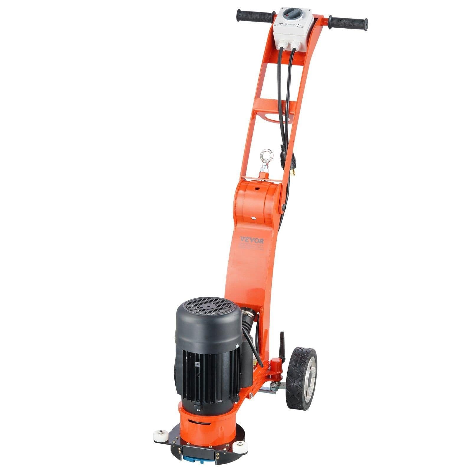 image-VEVOR Electric Concrete Floor Grinder 7" Walk-Behind Grinder 1.7HP Concrete Floor Polisher, 1300W Grinding Machine, 1720RPM Upgrade Brushless Motor Surfacing Grinder for Granite/Marble/Stones