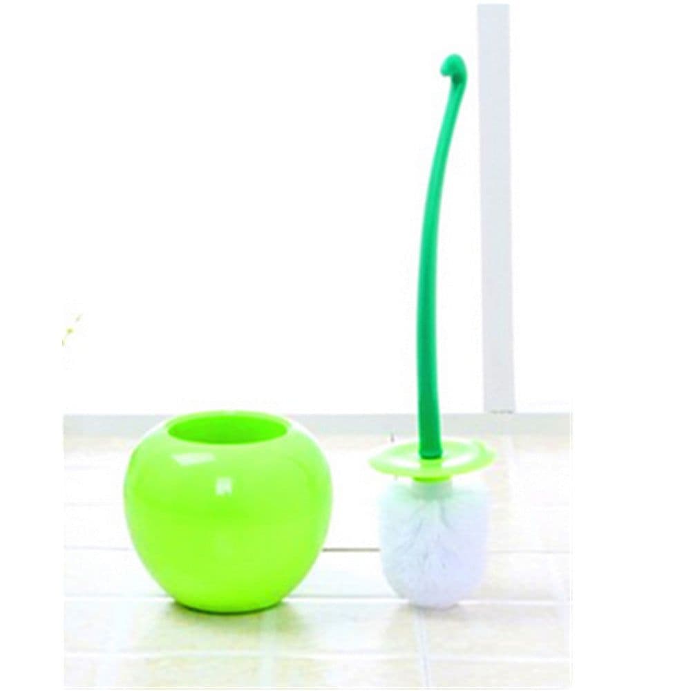 image-Amazon explosion red brush head cherry toilet brush toilet brush set plastic brush cleaning brush can design mold