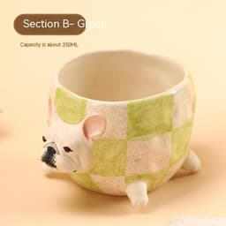 image-Handmade Bulldog Coffee Cup Water Cup Creative