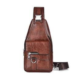 image-Men Cross Body Bag Sling Backpack Fashion Retro Travel Male Side