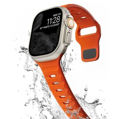 image-Aiss Waterproof Silicone Strap for Apple Watch Ultra & iWatch - Durable 49mm-38mm