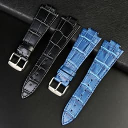 image-12mm Genuine Leather Watch Strap for Tissot PRX - Stylish Replacement Band