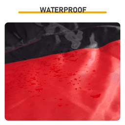 image-Rectangular Heated Sleeping Bag, Lightweight Sleeping Bag with Multi USB Powered Heating Pads, Waterproof Compact Envelope Sleeping Bag for Backpacking Hiking, Red