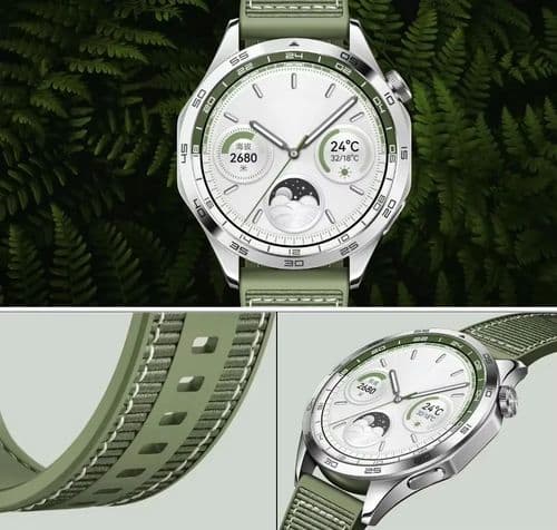 image-22mm Silicone Strap for Huawei Watch GT4/5 - Durable & Stylish Bracelet