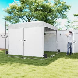 image-Pop Up Canopy Tent - 10x10 ft, UPF50+ Sun Protection, Tool-Free Setup