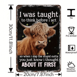 image-Vintage Rustic Farmhouse Aluminum Sign - 8x12" (20.3x30.5cm) for Kitchen