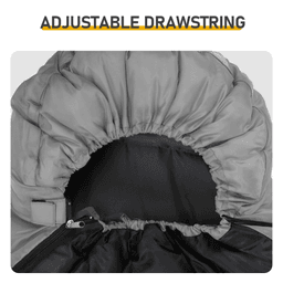 image-Heated Rectangular Sleeping Bag - USB, Waterproof, Gray - Multi-Zone Heating