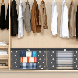 image-VINSANI 3pc DELUXE STORAGE BAGS GREY STAR 0000329