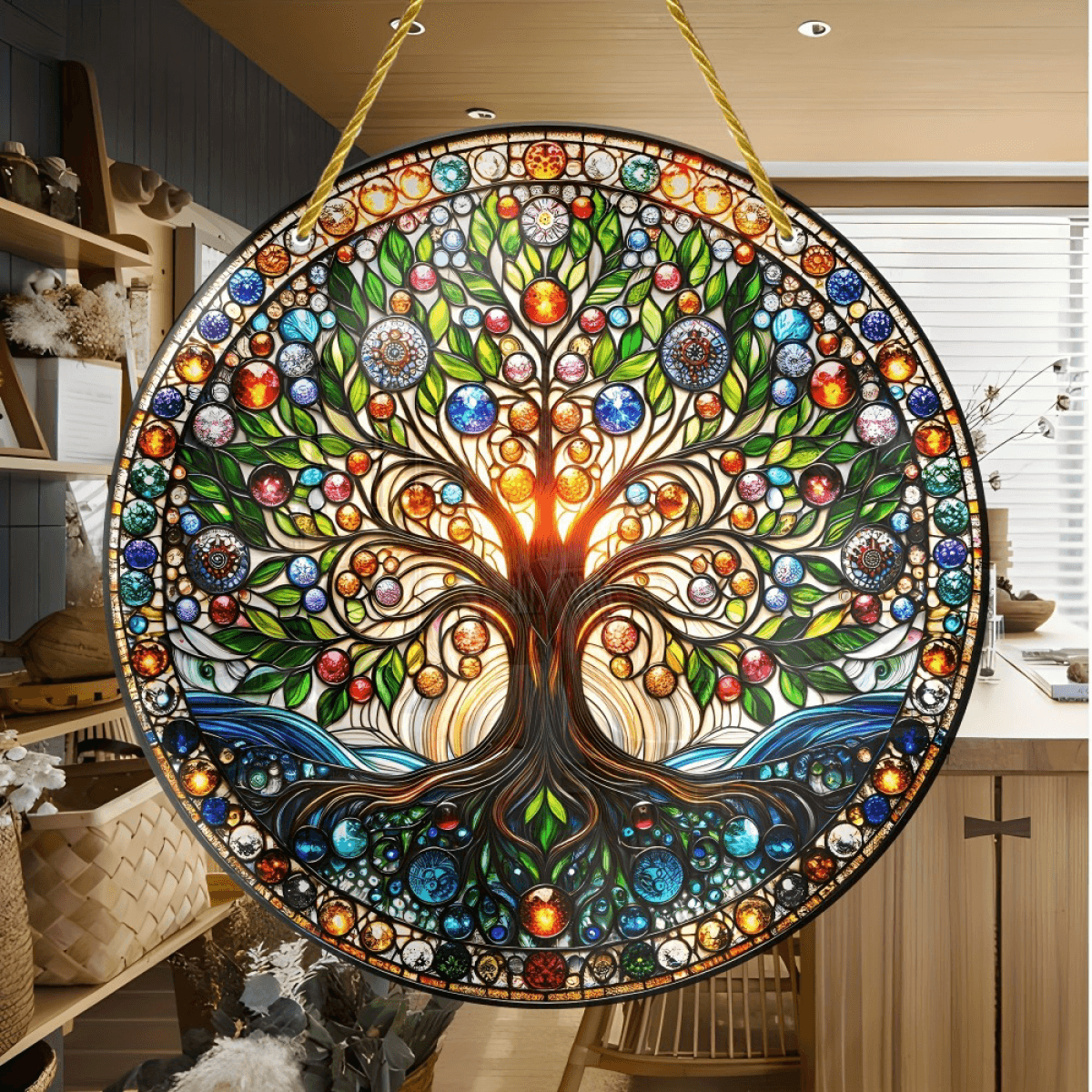 image-CIFbuy Tree of Life Acrylic Suncatcher - Colorful