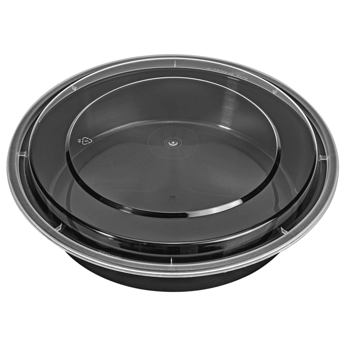 image-VINSANI 20pk ROUND 1 COMPARTMENT MEAL PREP CONTAINERS 1010493
