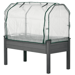 image-PieceRaised Garden Bed - Natural Fir Wood - Three-Tier Design