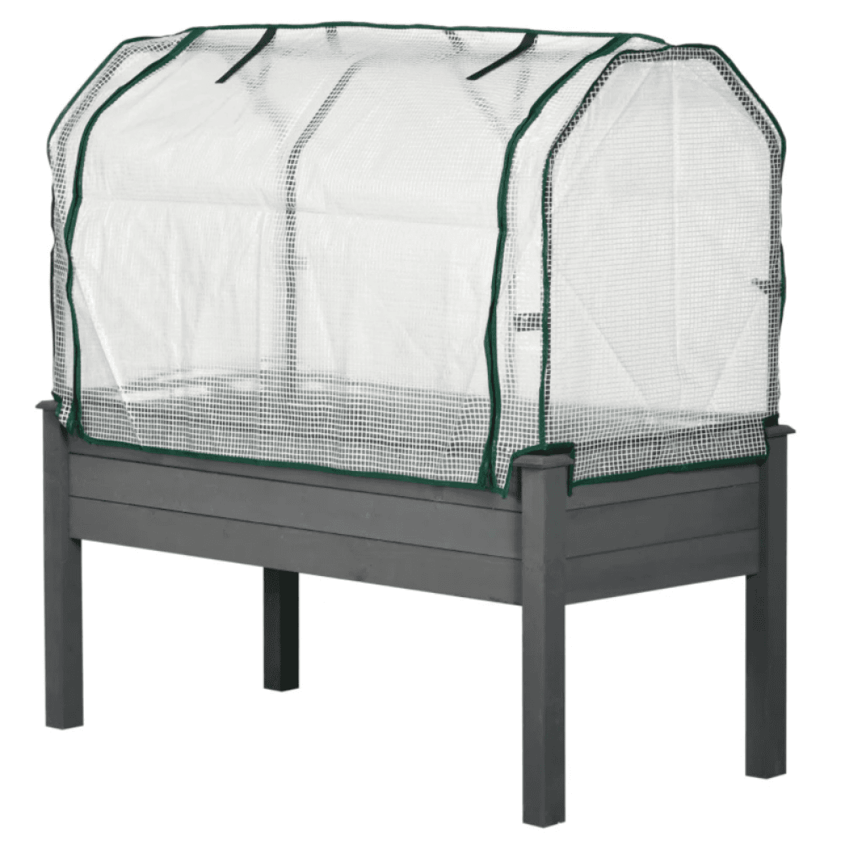 image-PieceRaised Garden Bed - Natural Fir Wood - Three-Tier Design