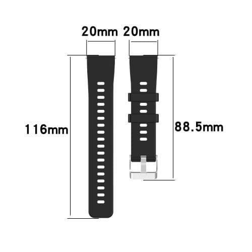 image-BEHUA Silicone 20mm Watch Band Strap for Huawei Honor Watch ES & Amazfit