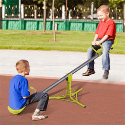 image-Kids 360-Degree Rotating Seesaw, Plastic & Iron, 70.9"x26.4"x27.6", 154LBS