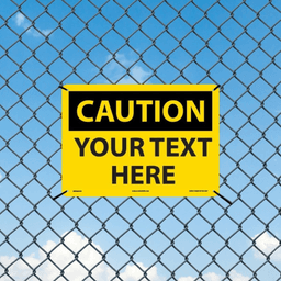 image-CIFbuy Custom OSHA Style Safety Caution Sign (TikTok, pick-up service)