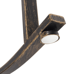 image-Rocking Chair - Bronze Wrought Iron, 60" L x 24" W x 32" H