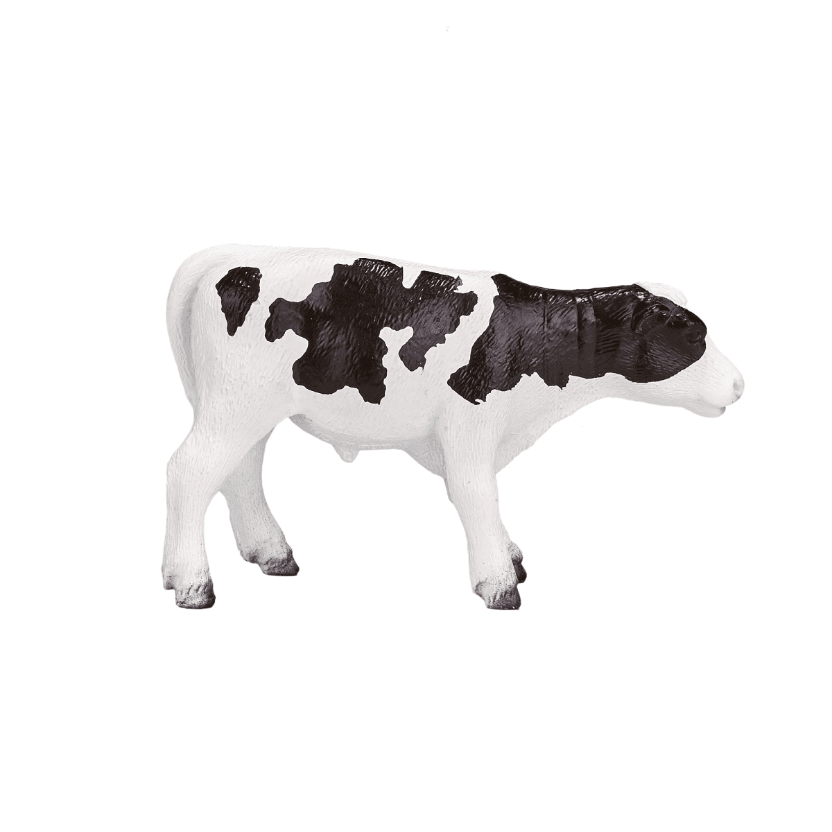 image-Holstein Calf Standing Toy Realistic Farm Animal Figurine