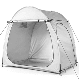 image-Bicycle Storage Shed 6.8x4.9FT Light Gray Arched 210D Oxford